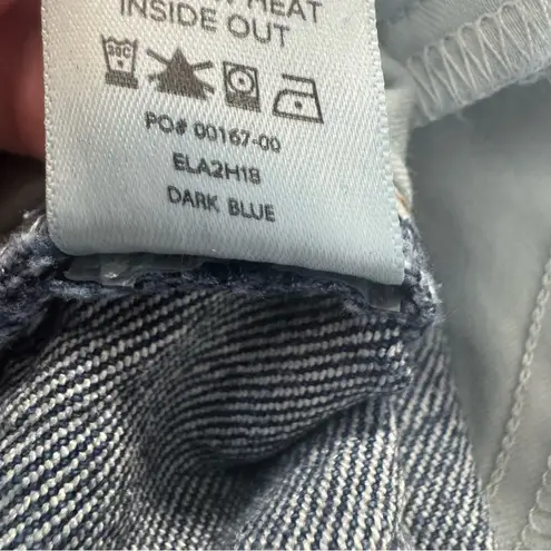 Evereve Ever Vintage Barrel Jean size 29 Dark Blue Denim Ankle Length