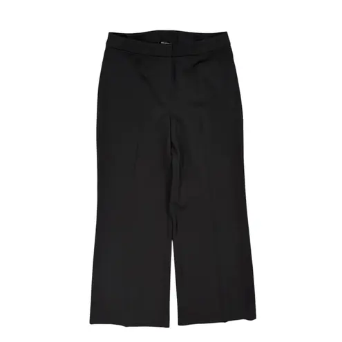 St. John Women's Size 6 Diana Straight Leg Crepe Marocain Black Pants Career