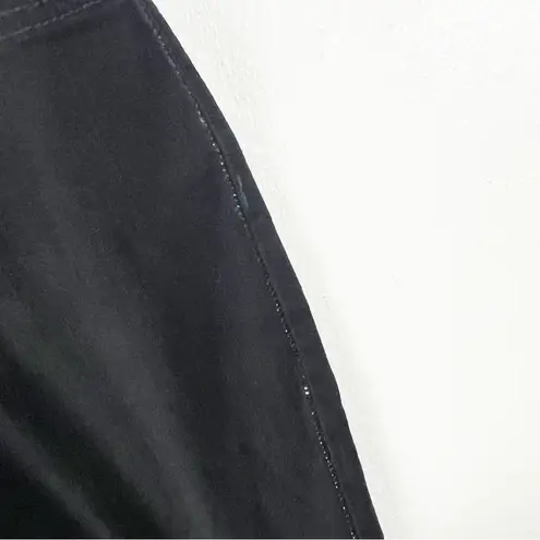 NYDJeans Black High Rise Five Pockets Side Leg Accents Jeans, Size 8P