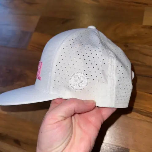 GFORE White Mirabel Golf Hat Cap Perforated Breathable Flat Brim Womens golf NWT