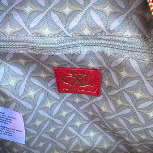 Christian LaCroix CXL by Pine Cavalier Backpack Red Faux Leather w/ Gold Accents