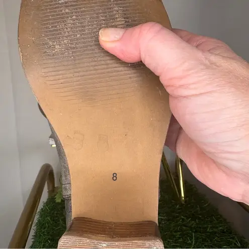 Diba True Brown Heeled Women Boots with Chunky Heel Size 8