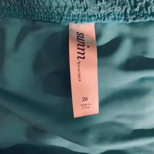 Cacique Crochet Drawstring Swim Skirt