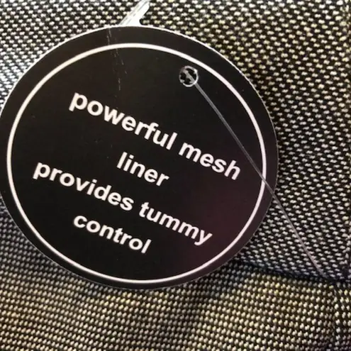 Avenue Black white Pull On Dress Pants 14 Tall Tummy Control tiny checks Size undefined