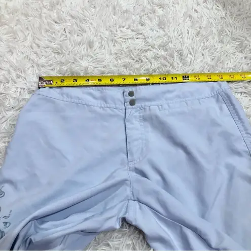 Nike ACG Straight Leg Cropped Athletic Pants Baby Blue Womens 8 Y2K