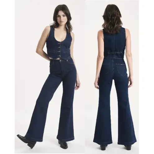 NWT Rolla's Eastcoast High Waisted Denim Flare Jeans Alina Blue Women's Size 25