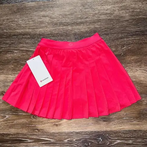 Lululemon  High Rise Pleated Tennis Skirt Glaze Pink Size 2 NWT