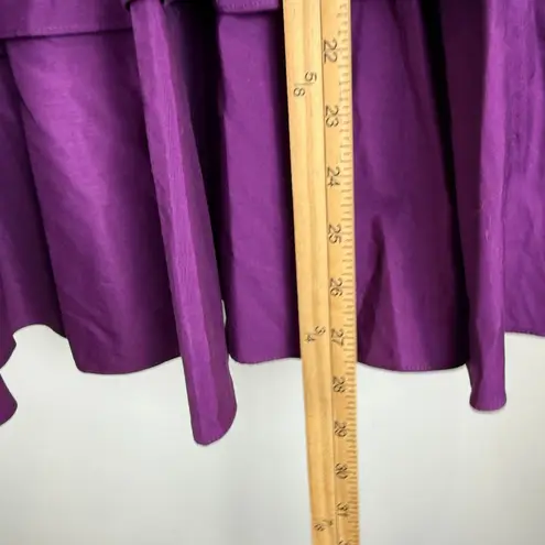 Susana Monaco Mini Dress Womens 6 Purple Ruffle Layered Strapless Party Feminine