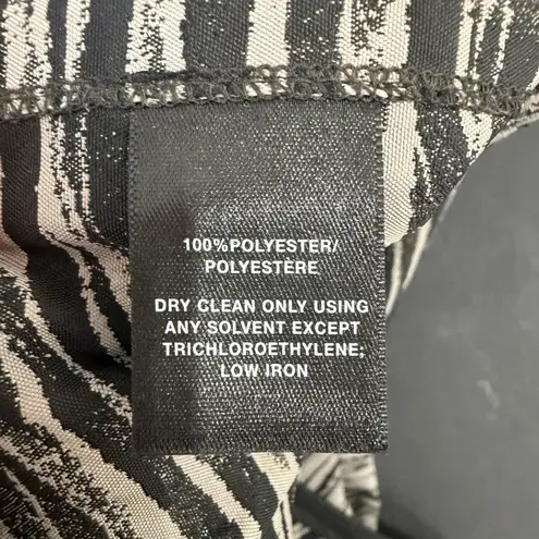 Lafayette 148 Sz 12 Dress Sheath Pencil Animal Print Sleeveless Career Work Tan