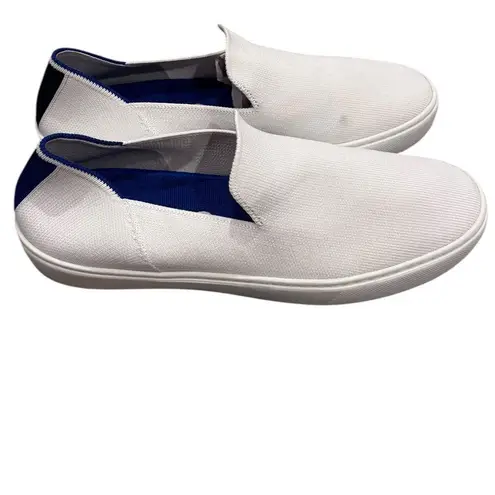 Rothy's The Original Slip On Sneakers in bright white 9.5