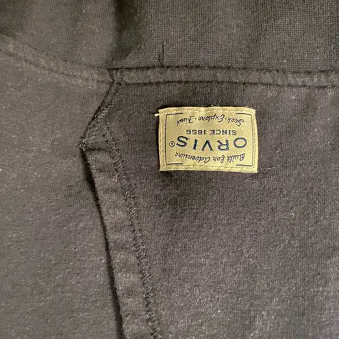 Orvis Womens Blue White Striped Hoodie Colorblock Sweatshirt Size Small