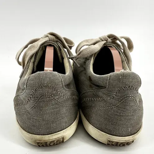 Taos Star Sneakers Canvas Arch Support SILVADUR Shock Absorbent Pods Gray 8.5