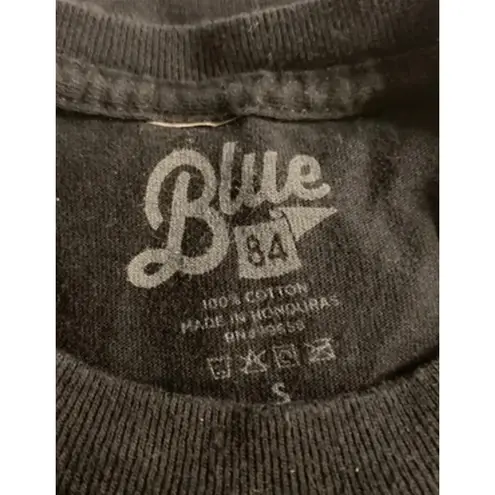 Blue 84 Graphic Tee Black Campus Shirt Vintage Fit S