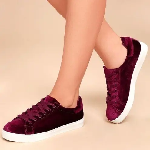 Circus by Sam Edelman Sam Edelman Shoes Sneakers Cranberry Velvet Shoe 8.5