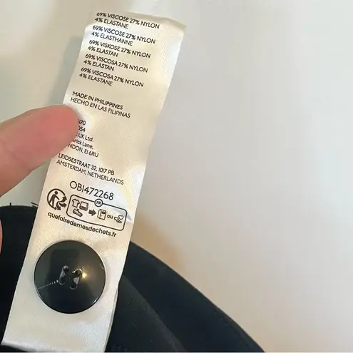 Anthropologie Maeve by  Black The Colette Ponte Crop Wide-Leg Pants - Size 30P