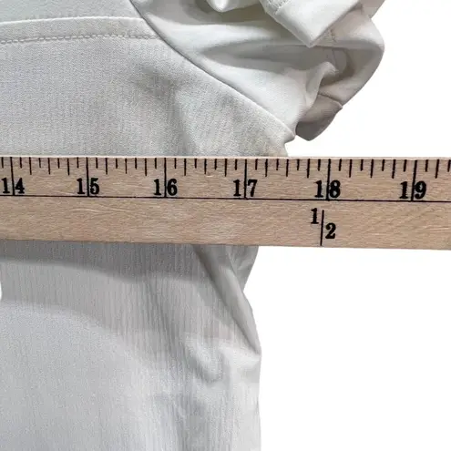 Lole Malena Dress S White Black Drawstring Waist Athleisure Sporty Casual UPF50+