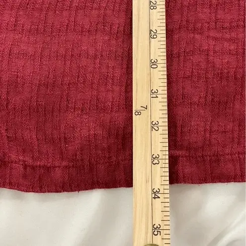 Soft Surroundings Remi Gauze Linen Dress Cinnamon Red Size PS Petite Small