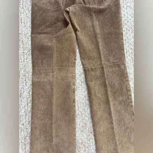 Etcetera Vintage Women 100% Genuine Leather Pans Size 2 Brown. #213