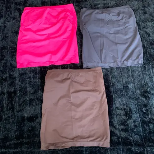 3 Pack Women's Tube Top, Long Strapless Tops Multicolor Basic Stretch M/L Size undefined