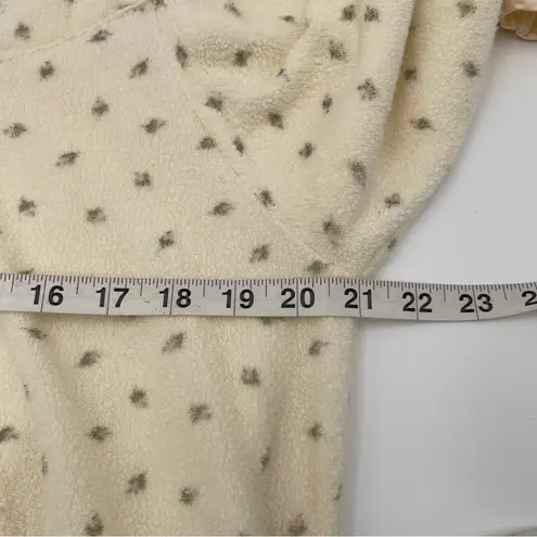 Aria VTG Winter Nightgown Long Sleeve Yellow Embroidered Flowers Medium Warm