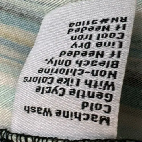 kim rogers Y2K Vintage Sheath Dress Green Stripe Sleeveless Women’s Sz 8 Medium