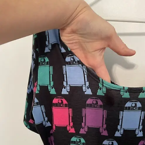 Her Universe STAR WARS Black Multi R2-D2 R2D2 Graphic Mini Fit & Flare Dress M