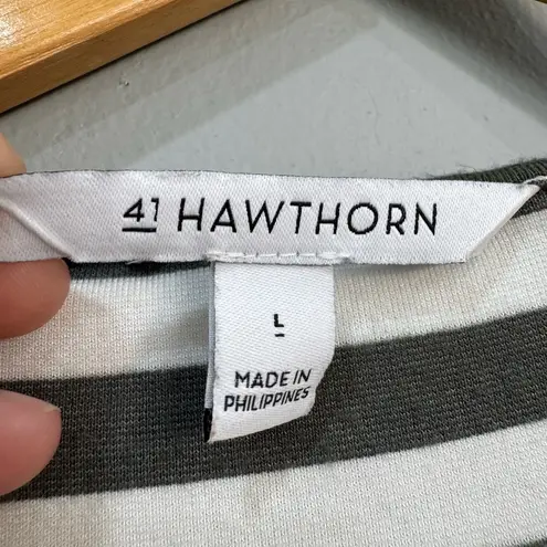 Green 41 Hawthorn Striped S/S Dress Size L EUC Size L