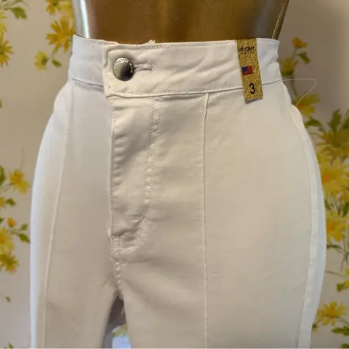 Vibrant high waist White Flare Pants size 3