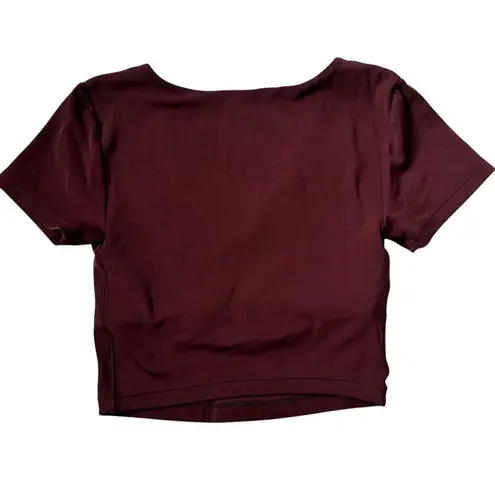 Offline by Aerie Red Brown Real Me Crop Tank Top w/ Support Women Size XS | 25