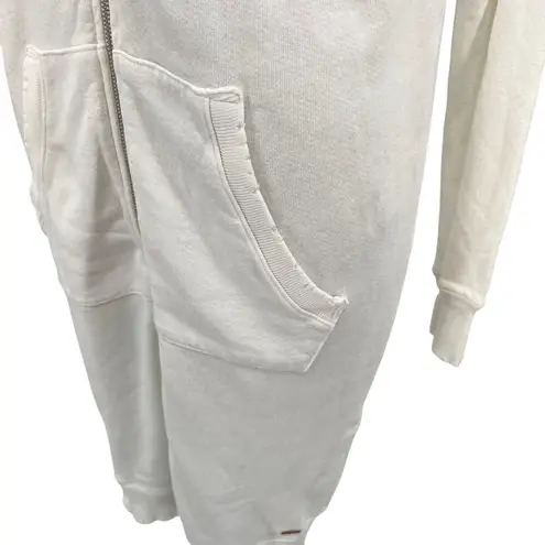 n:philanthropy Manuka Long Zip Up Hoodie in White Size XS