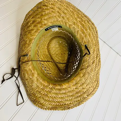 Broner Straw Hat Sz Large Beach Photo Shoot Tan