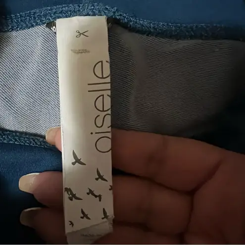 Oiselle  Flyout Cold-weather Run Blue High-Waisted Leggings