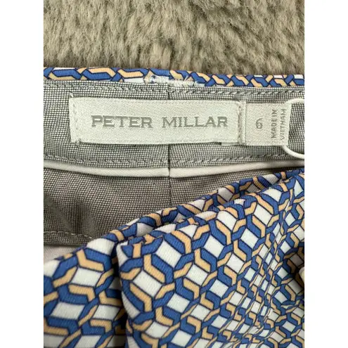 Peter Millar NWT Surge Links Print Performance Ankle Pants Orange Sorbet 6 Golf