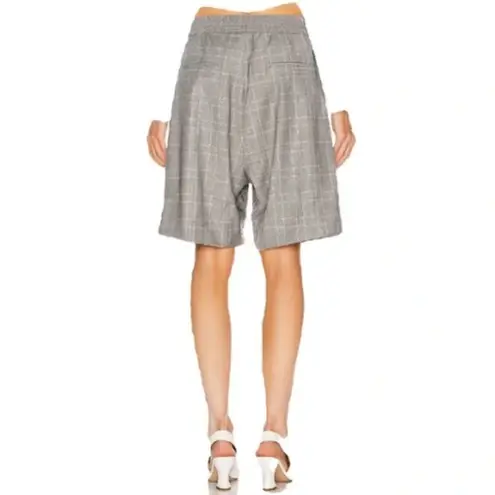 R13 Grey Wool Plaid Baggy Shorts NWT Size XS