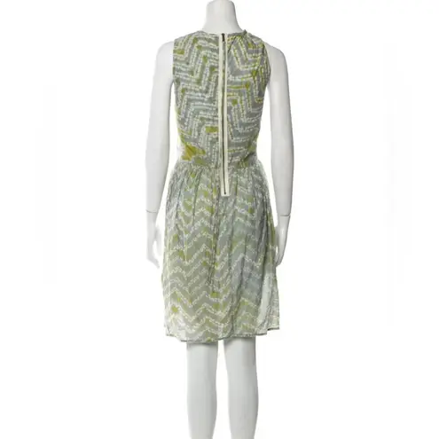 Ulla Johnson Green Tie-Dye Knee Length Wrap Dress Size 4