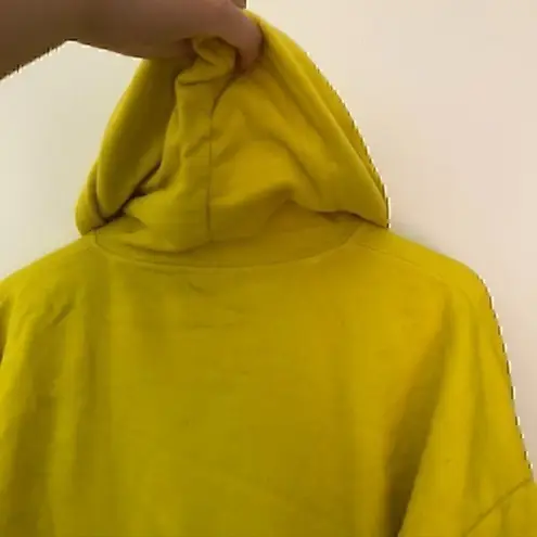 EMPYRE Freida Over You Rose Hoodie Yellow Red Floral Fleece Sweatshirt Small S