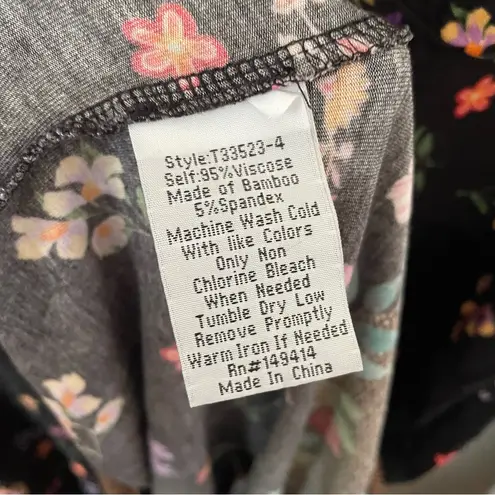 Johnny Was Nani Twist Front Swing Dress in Floral Print Size Small