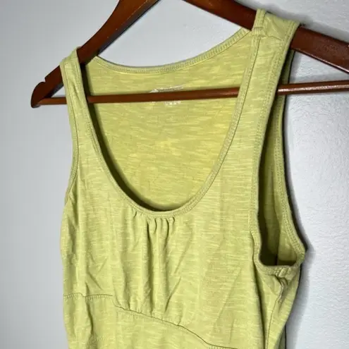 Horny Toad yellow green sleeveless tank top summer dress lightweight size small
