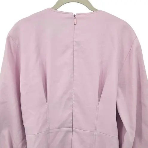 Tibi Lace-Up Crepe Midi Dress Purple Lilac Size 8