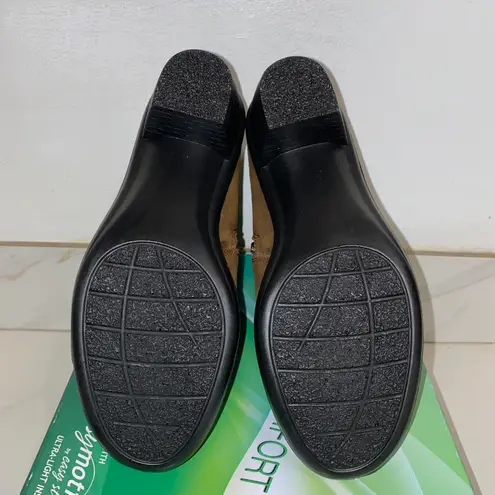 Easy Street NIB $55 Brown Matte Dawnta Strap Harnessed 2” Heel Bootie 7