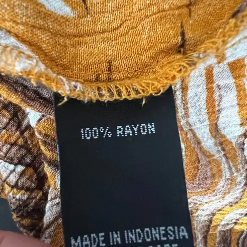 AGB Woman Top 1X Roll Tab Sleeves Relaxed Stretch Gauzy Modest Workwear Beachy Tan