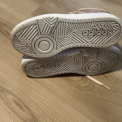 Adidas  Hoops 3.0 Low Metallic Pink Sneakers‎ Womens Shoes Size 6.5