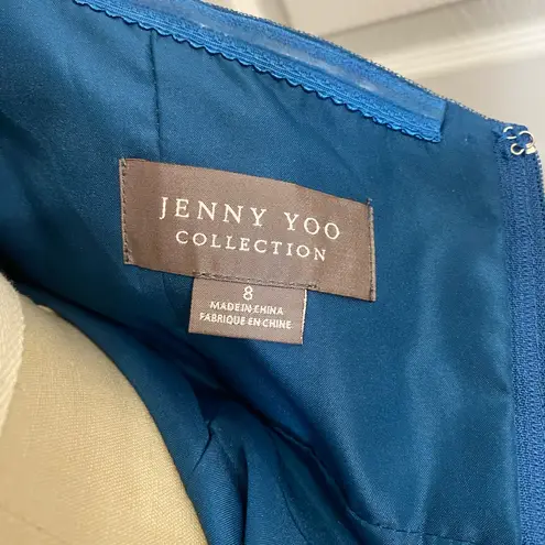 Jenny Yoo for BHLDN Anthropologie “Annabelle” Blue Convertible Column Tulle Gown