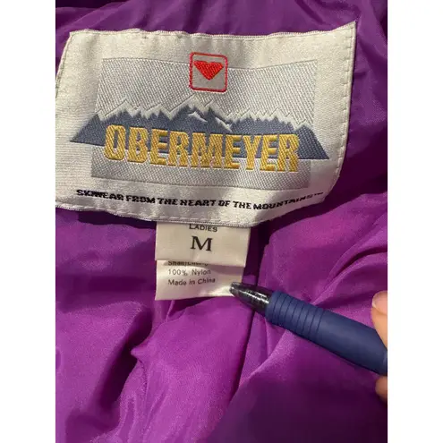 Obermeyer Vintage Neon Floral Ski/Snowboard Anorak Jacket Size Medium