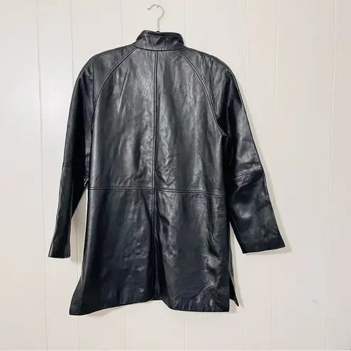 Ellen Tracy Genuine Leather Jacket Black Size S