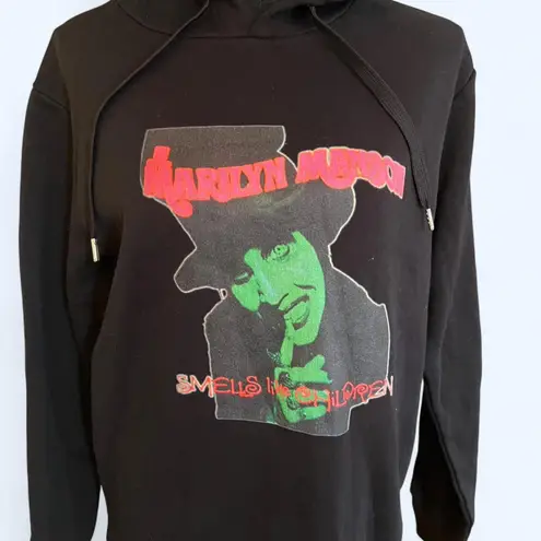 Marilyn Manson Smells like Children Hoodie Size Small New Black