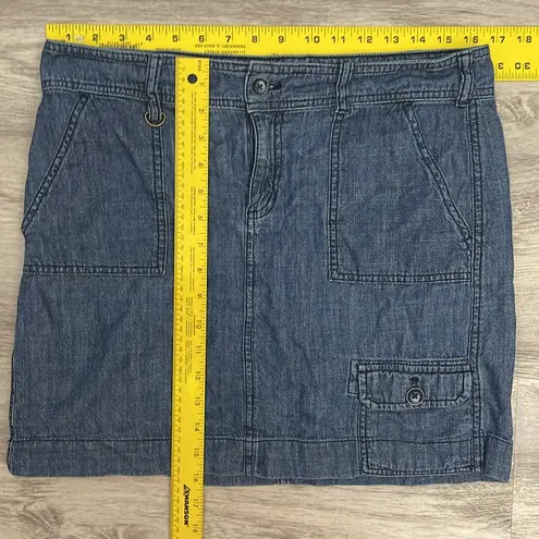 G.H. Bass &Co. G.H. Bass & Co. Blue100% Cotton Denim Cargo Mini Jean Skirt Size 6