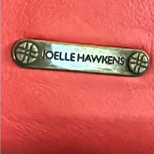 Joelle Hawkins Soft Leather Slouchy Erin Large Perforated Lined Hobo Red