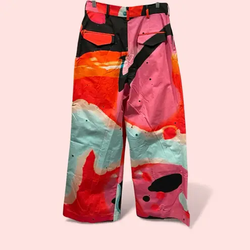 Cute NWT bubblegum trousers The Kit wide flare leg pockets high rise organic Pink Size 12