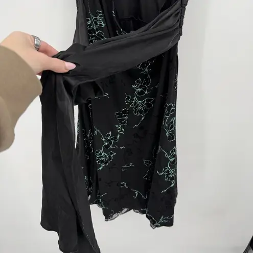 City Studio Halter Dress Y2k Style Sparkle Glitter Formal Size Large (Juniors) Black